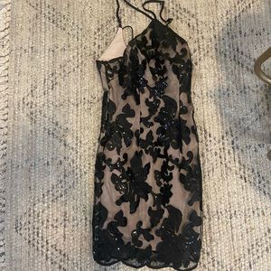 Sequin halter dress